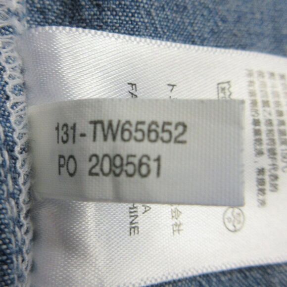 TOMMY BAHAMA DENIM Chambray Mini Skirt Womens Sz 14 Blue Jean Short Cotton Skirt - Picture 7 of 13